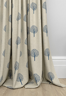 Emily Bond Yew Tree, Navy - Made to Measure Curtains